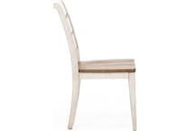 lbty white inch standard seat height side chair   