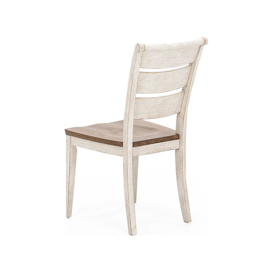 lbty white inch standard seat height side chair   