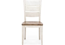 lbty white inch standard seat height side chair   