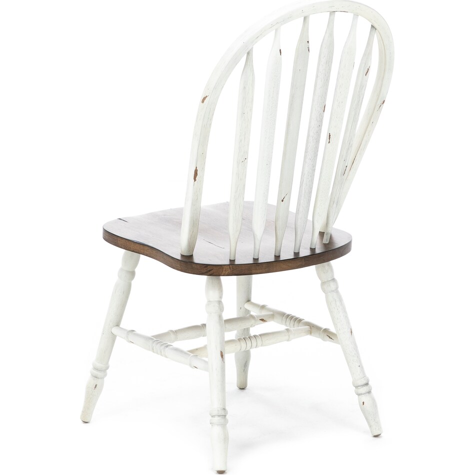 lbty white inch standard seat height side chair w  
