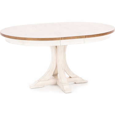 Farmhouse Reimagined Round to Oval Dining Table