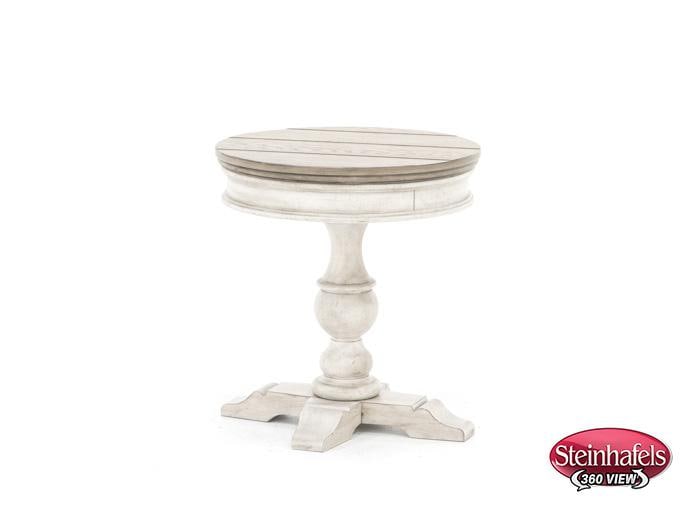 lbty white chairside table  image   