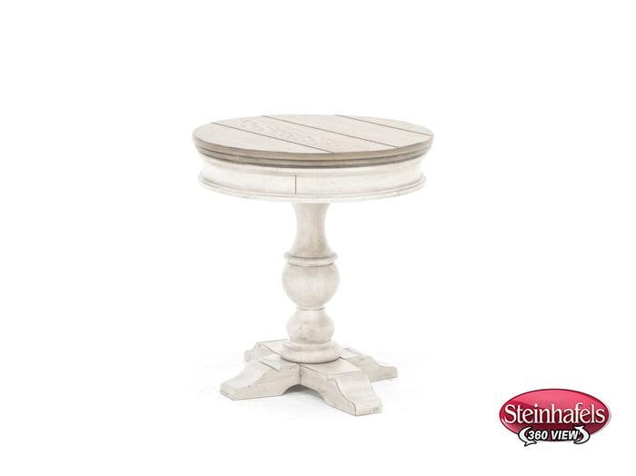 lbty white chairside table  image   