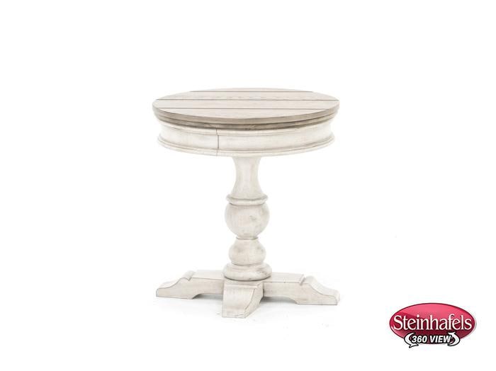 lbty white chairside table  image   