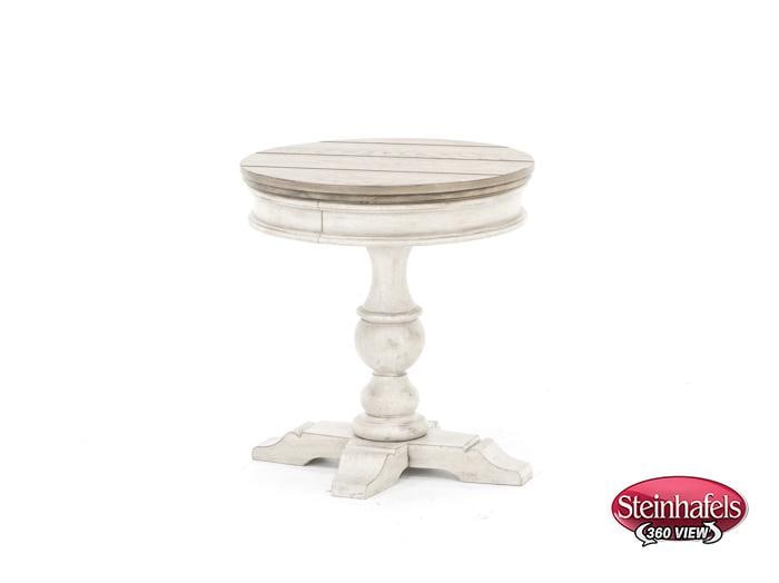 lbty white chairside table  image   