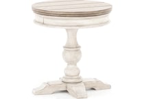 lbty white chairside table   