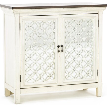 Eclectic Collection White 2 Door Cabinet