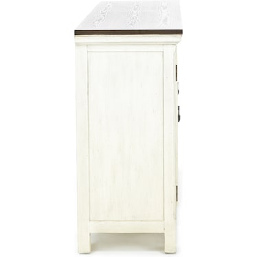 Eclectic Collection White 4 Door Cabinet