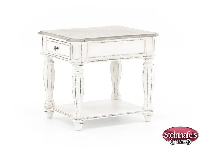 lbty white end table  image   