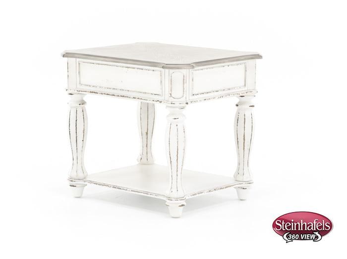 lbty white end table  image   