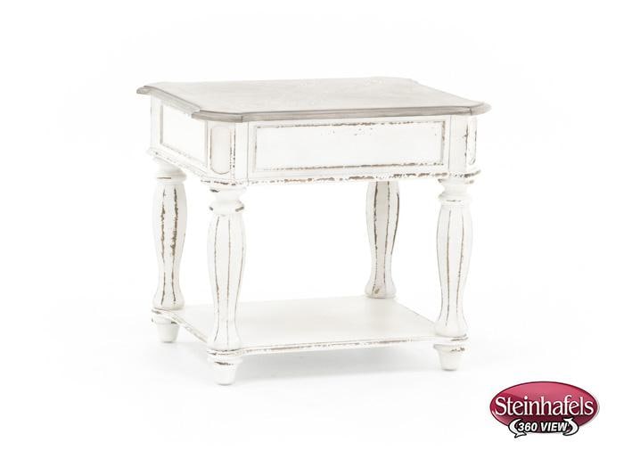 lbty white end table  image   