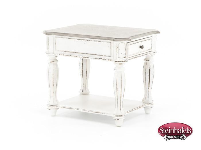 lbty white end table  image   