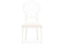lbty white standard height side chair   