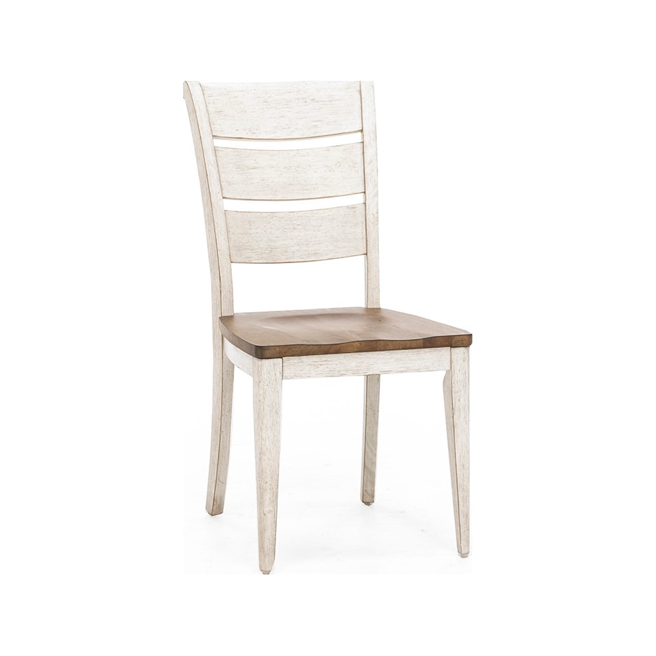 lbty white standard height side chair   