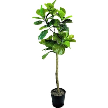Fig in Decorative Metal Pot 6'H