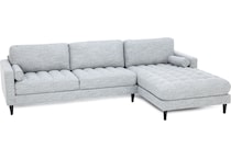 lfst grey sta fab sectional pieces zpkg  