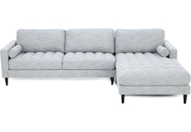 lfst grey sta fab sectional pieces zpkg  