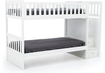 lfst white twin bunk bed package ttw  