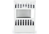 lfst white twin bunk bed package ttw  