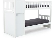 lfst white twin bunk bed package ttw  