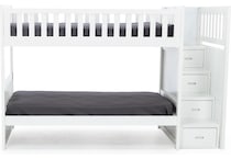 lfst white twin bunk bed package ttw  