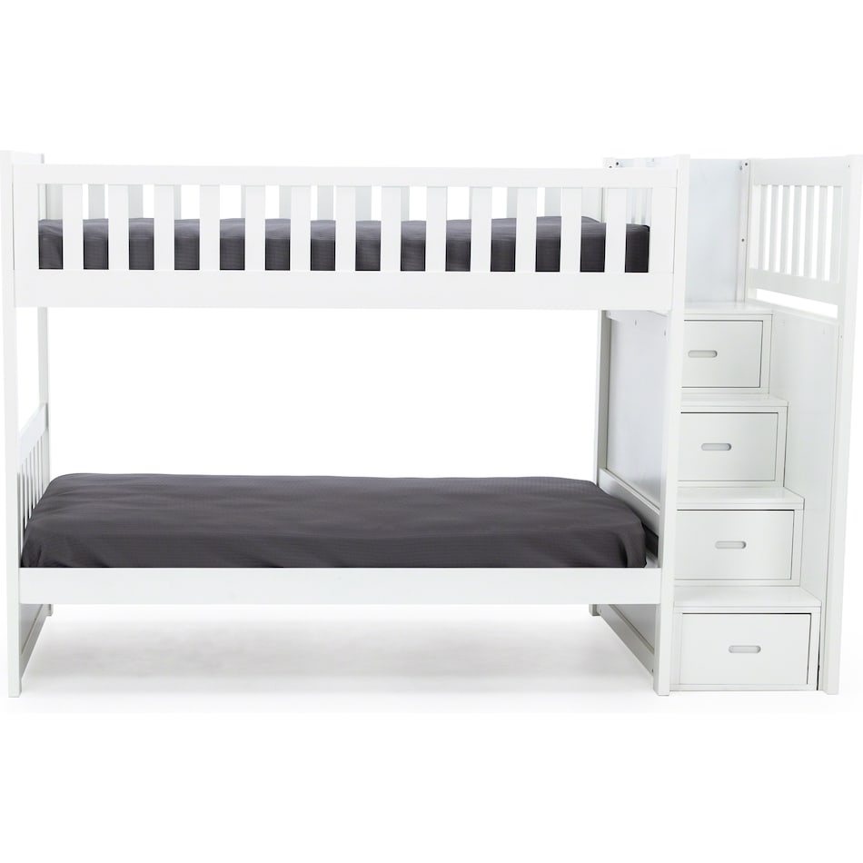 lfst white twin bunk bed package ttw  