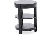 lgcy black chairside table tra  