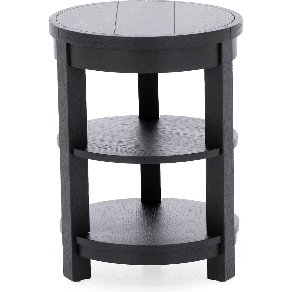 lgcy black chairside table tra  