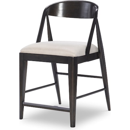 Duo Counter Height Side Chair, Black
