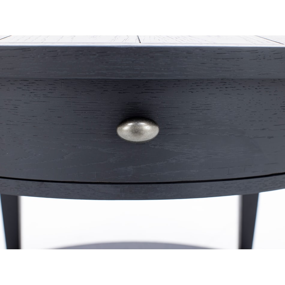 lgcy black end table tra  