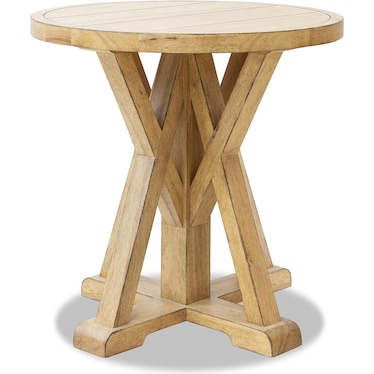 Traditions Hickory Round End Table