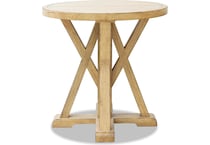lgcy brown end table tra  