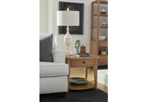 lgcy brown end table tra  