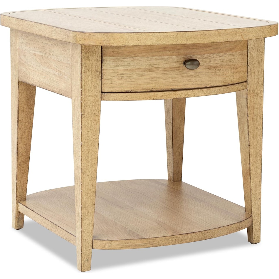 lgcy brown end table tra  