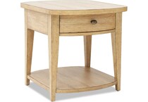 lgcy brown end table tra  