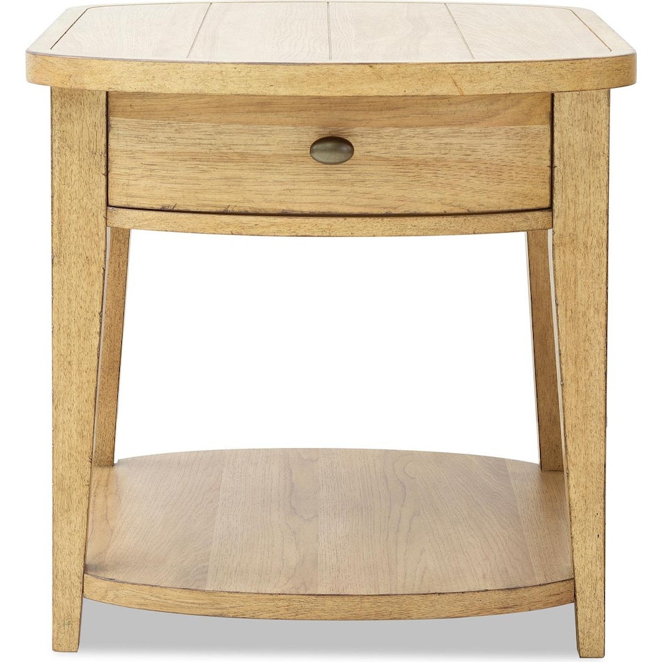 lgcy brown end table tra  