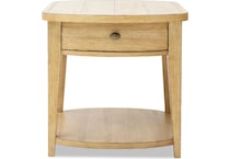 lgcy brown end table tra  