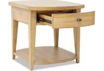 lgcy brown end table tra  