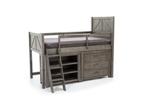 lgcy brown twin loft bed package tl  
