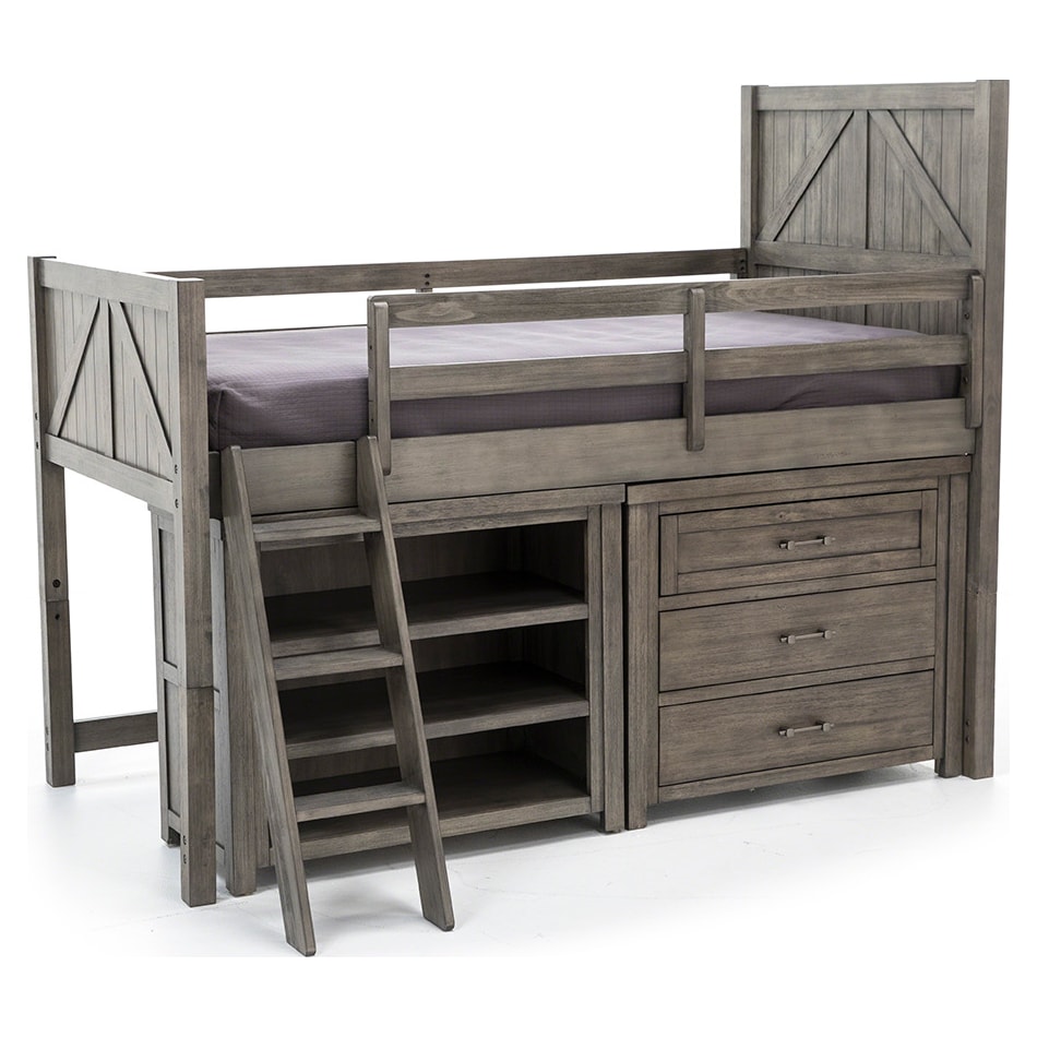 lgcy brown twin loft bed package tl  