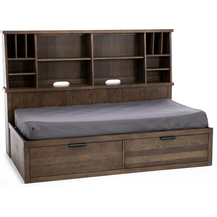 Fulton Twin Bookcase Lounge Bed