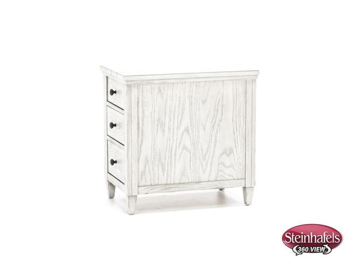 lgcy white chairside table  image   