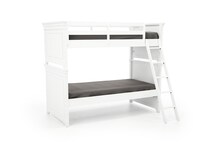 lgcy white twin bunk bed package ttbk  