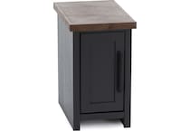 lgnd black and whiskey finish   oil rubbed bronze hardware chairside table sse  