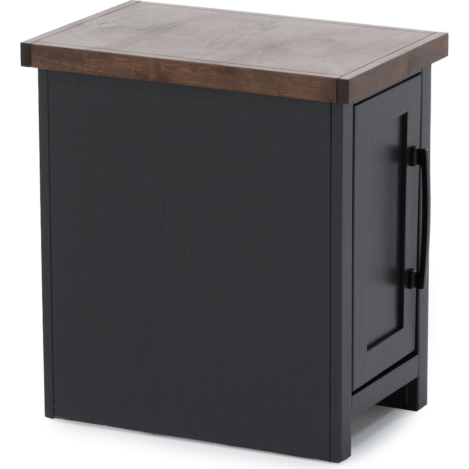 lgnd black and whiskey finish   oil rubbed bronze hardware chairside table sse  