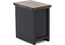 lgnd black and whiskey finish   oil rubbed bronze hardware chairside table sse  