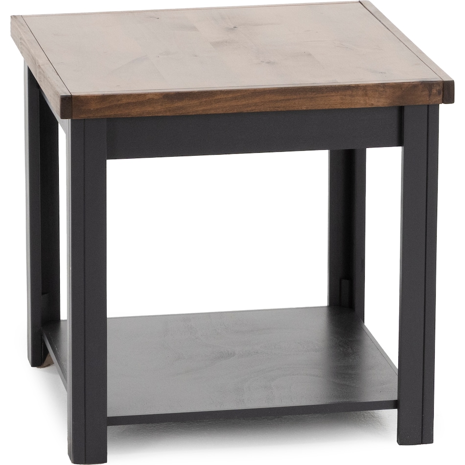 lgnd black and whiskey finish   oil rubbed bronze hardware end table sse  
