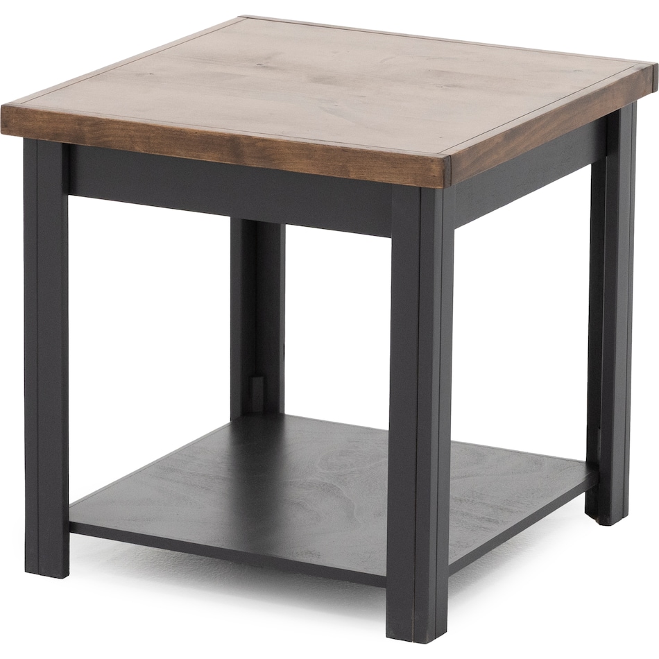 lgnd black and whiskey finish   oil rubbed bronze hardware end table sse  