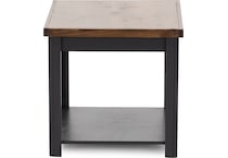 lgnd black and whiskey finish   oil rubbed bronze hardware end table sse  