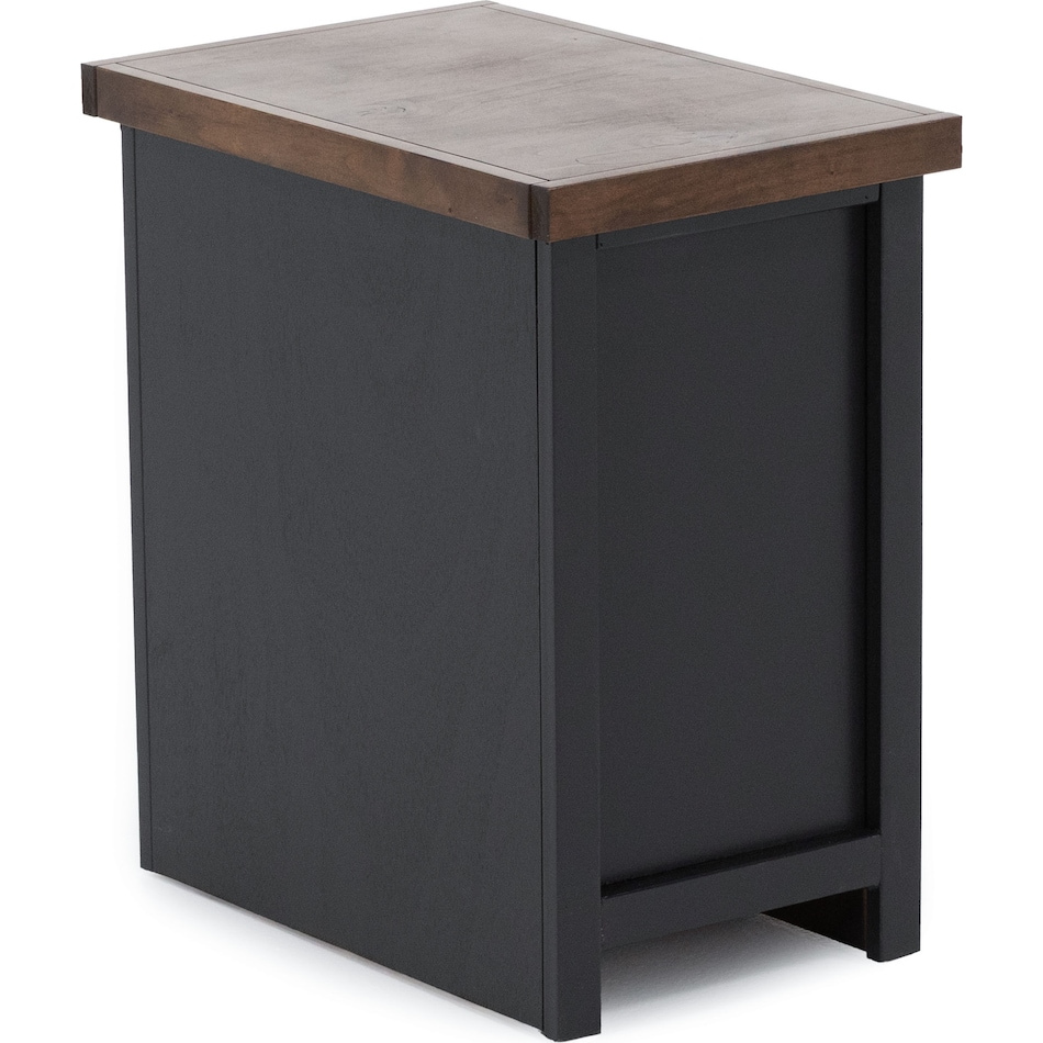 lgnd black and whiskey chairside table sse  